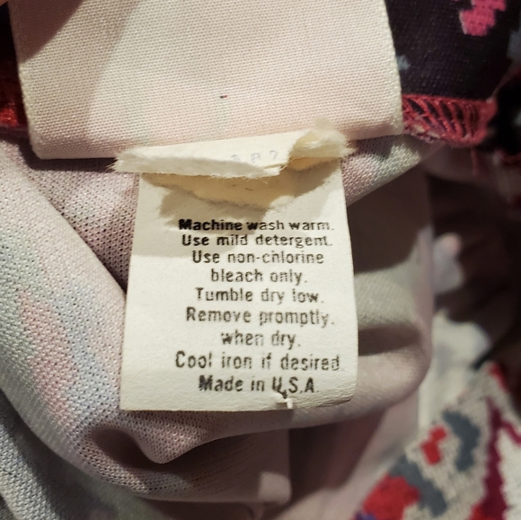 VINTAGE Haband for Her Collared Vneck Floral Print Blouse with Belt - Picture 6 of 11